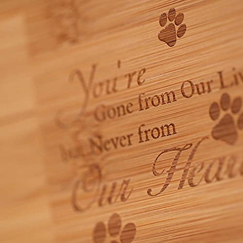 ENBOVE Cremation Urns for Ashes,Burly Wood Keepsake Urns for Dogs Ashes,Pet Memorial Keepsake Urns,Wood Urn,Photo Box Pet Cremation Urn