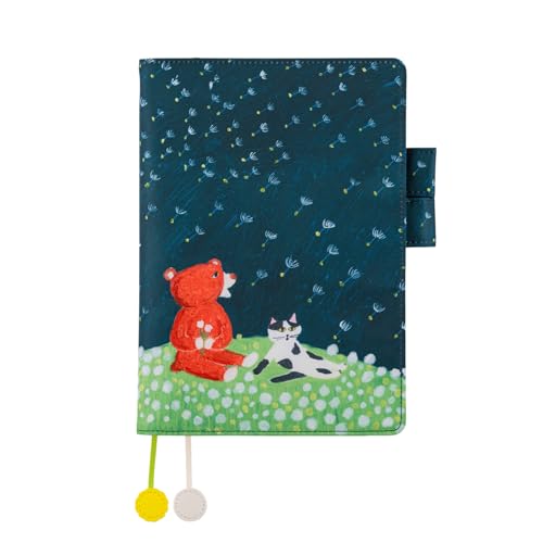 ほぼ日 いとこカバー 【A5手帳カバーのみ】 柴田恵子 タンポポ畑の優しいそよ風のサムネイル