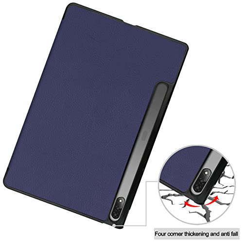 Lobwerk Protective Case for Lenovo Tab P12 Pro 12.6 Inch Slim Case with Stand Function and Auto Sleep/Wake Function Blue - Image 4