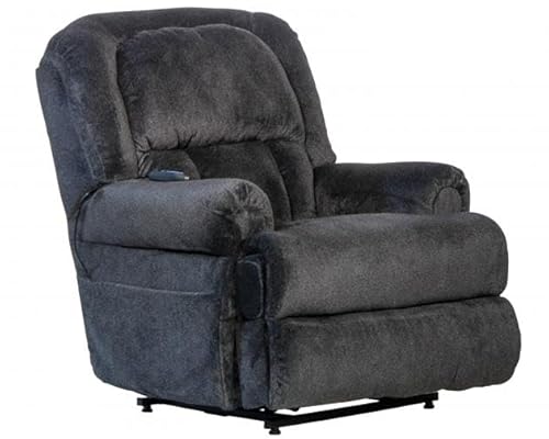 Catnapper Burns Power Lift Full Lay Flat Chaise Recliner w/Dual Motor Comfort Function-Midnight
