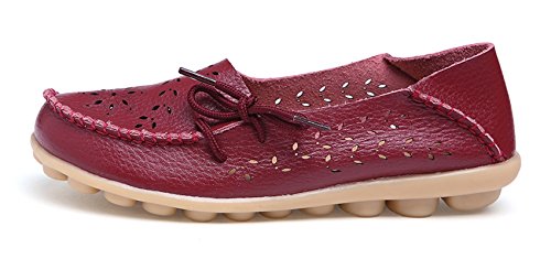 Image of VenusCelia Women's Breathable Comfort Walking Office Flat Loafer
