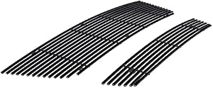 APS Compatible with Ford Expedition 2003-2006 Stainless Steel Black 8x6 Horizontal Billet Grille Insert Combo F67847J