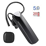 auriculares inalambricos bluetooth telefono 【Ligero & Adecuado para Todos】Con un peso de solo 12g, auriculares mono se mantienen perfectamente equilibrados en su oído. Especial para personas que usan anteojos.