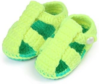 Zorux Zapatos De Crochet Para Bebe Para Ninos Y Ninas Para Recien Nacido 10 Cm 1 Par Amarillo Amarillo Amazon Es Zapatos Y Complementos