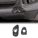 Car Door Switch Cover Trim Compatible with Chevy Corvette C6 2005-2013, Interior Door Release Bezel Switch Button Trim Accessories (Carbon Fiber Pattern)