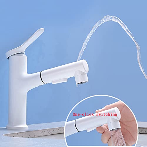 Mitigeur de lavabo chaud et froid rétractable multifonction à 3 modes de pulvérisation