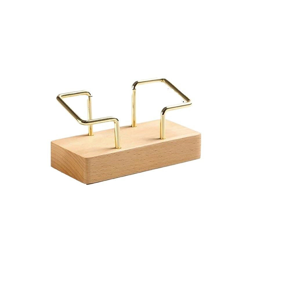 Business Card Holder Organizer Office Desk Display Stand(A1 Beech)