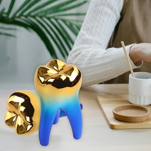 Dental Dekorationen für Büro Zahn Modell Geschenk für Display Dekoration Klinik Desktops Dental Student Geschenk, farbenfroh