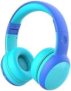 gorsun Kids Bluetooth Headphones, Over-Ear Toddler Headphones with Microphone, 85dB/94dB Volume Limited, 68H Playtime, Bluetooth 6.0, Portable Kids Wireless Headset with Cat Ears (Blue) - Amazon product rated Grade A