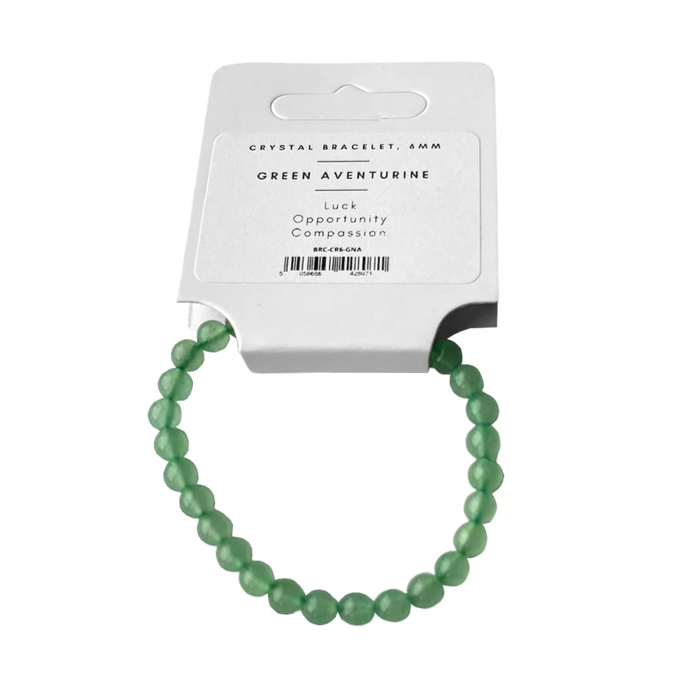 VIE Crystal Bracelet, 6mm, Green Aventurine