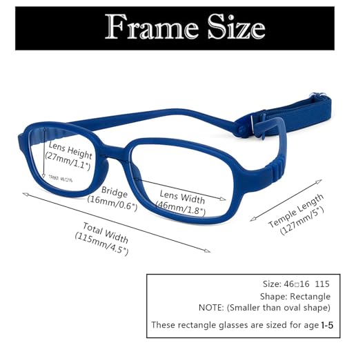 AQWANO Children Optical Glasses Frame tr90 Flexible Bendable One-piece Safe Eyeglasses Girls Boy - Image 5