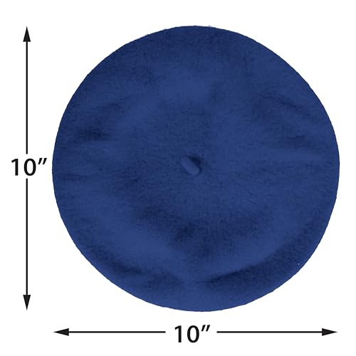 Kangaroo Vintage Classy French Hats - Stylish Wool for Adults for Cosplay and Costume Party - Beret for Men and Women Navy