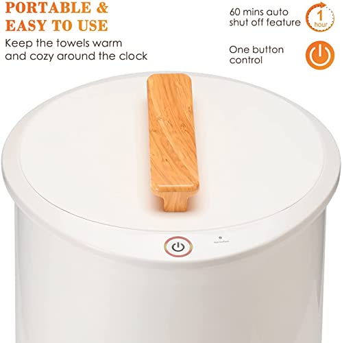 Keenray Luxury Towel Warmer Bucket - Large Capacity for Bathroom, Auto Shut Off, Fits Two Oversized Towels and More