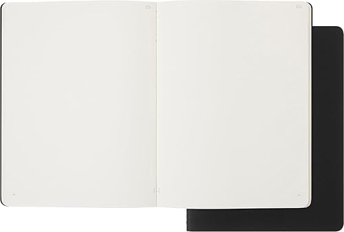 Miniatura 4 de Moleskine Cahier - Cuaderno inteligente de cubierta suave, lisoen blanco, XL (7.5 x 9.5 pulgadas), negro, compatible con bolígrafo inteligente, 88