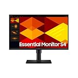 Samsung Schermo professionale per PC S40GD da 27', nero, FHD 1920 x 1080, 100 Hz, piastrella IPS, HDMI, Display Port, USB tipo A, orientabile, girevole e inclinabile, supporto regolabile, modalità Eye