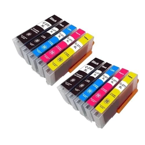 Cartouche BCI-370 BCI-371 pack de 10 encres compatibles pour imprimante MG5730 TS5030