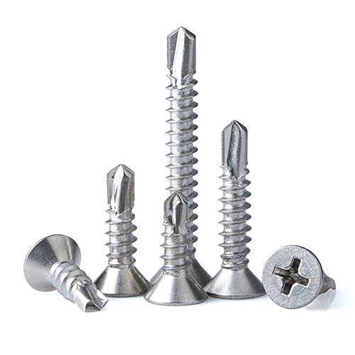 Acciaio inossidabile 410 viti autoperforanti a testa svasata-Acciaio 410 M4.2 x 50