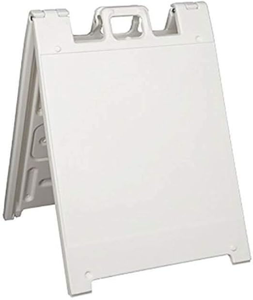 Squarecade 36 A-frame Portable Sign Stand, Color=White