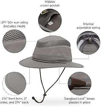 Charter Escape Hat Charcoal Medium 