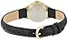 Timex Women's Easy Reader 25mm Watch – Gold-Tone Case White Dial with Black Leather Strap