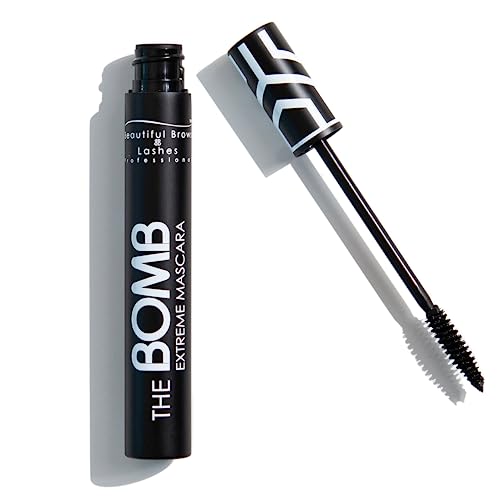 Beautiful Brows & Lashes Extreme Mascara, Deep Black, Lenghthening, Voluminous, Buildable Formula, Vegan & Cruelty Free, 0.35 Ounce #TOP14