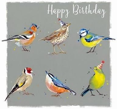Greeting Card (LD4493) - Birthday - Garden Companions - Birds - The Wildlife Range