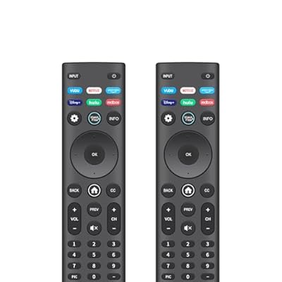 Replacement 2 Pack Remote Control for VIZIO Smart TVs XRT140 Universal Remote XRT136 for Vizio Smartcast D/E/M/P/PX/V/OLED-Series TV
