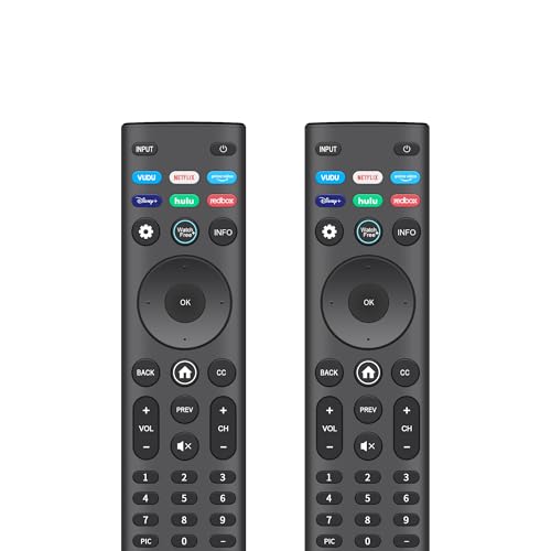 Replacement 2 Pack Remote Control for VIZIO Smart TV Remote XRT140