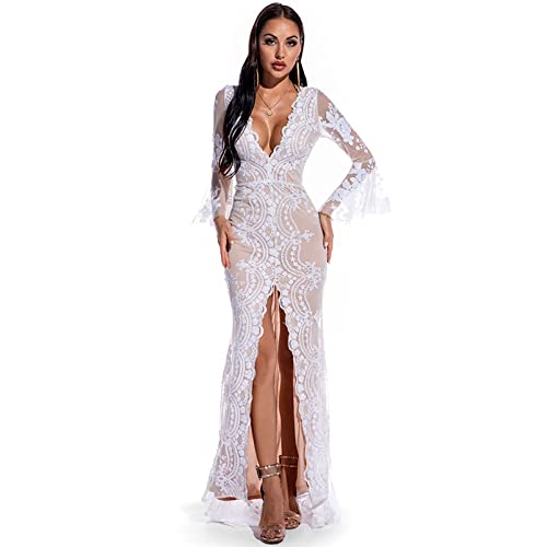 Robe de cocktail maxi longue luxueuse pour une silhouette glamour