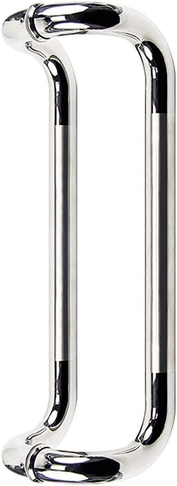 Poignée de porte inox anti-trace de 46 cm pour éliminer l'usure des accès en verre