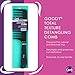 GOODY Total Texture Detangling Handle Comb, Wide Spaced Teeth Preserve Curl Definition, Pain-Free Hair Accessories for Women & Girls, Durable for Everyday and Professional Use, Black