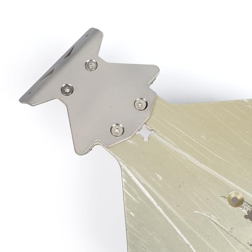 Image of Titanium Sparking Skid Plate Chassis Guard for Arrma 6S,2mm Thick Chassis Protector | 1 /8 Talion EXB /Typhon TLR /Kraton EXB /Notorious EXB,Undershield ,Skid Plate Chassis Armor Upgrade Part Bottom Cover-Titanium