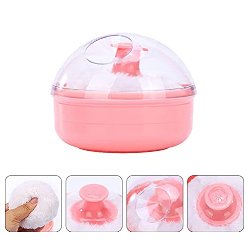 WBTY Caixa de pó de talco, caixa de armazenamento de recipiente para acessórios de lavagem de bebê,