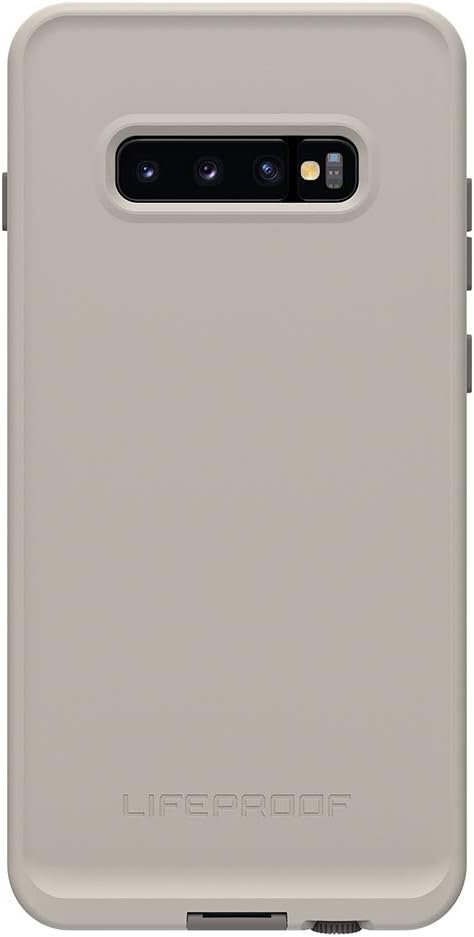 Back view of the LifeProof FRĒ Series case on a Samsung Galaxy S10+, showing the camera cutout and LifeProof branding.