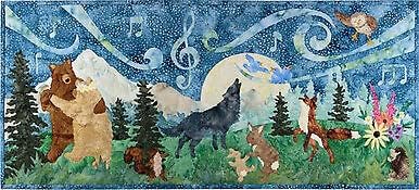 Pine Needles Forest Song Kit McKenna Ryan Applique Laser Kit Pre-Cut with Fabric 27 x 12