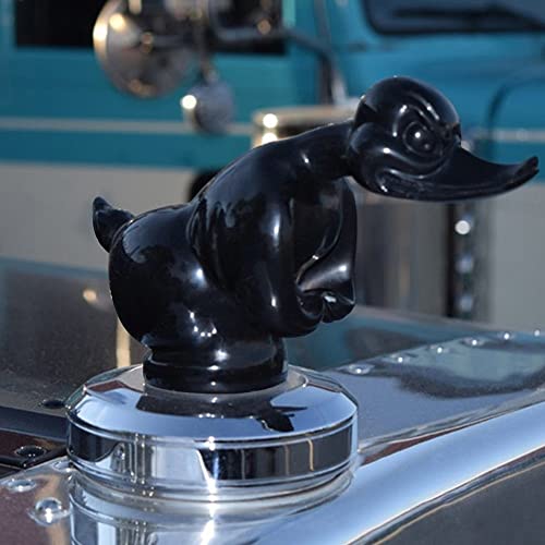Mioyoow Angry Duck Hood Ornament,Waterproof Death Proof Convoy Duck Decor High Temperature Resistant Car Front Hood Decoration Logo For Most Cars #TOP4