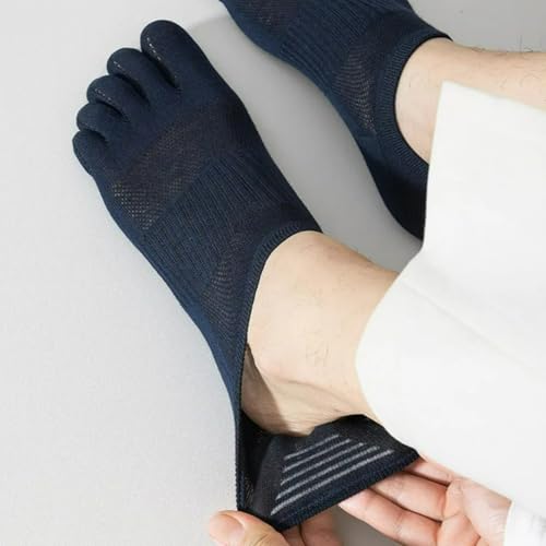 Chaussettes courtes homme anti ampoule coton maille pour running - 7