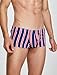 Men Stripes Boxer Shorts Printed Pouch Underwear Low Rise Trucks Fashion Cotton Underpants Comfort Breathable Briefs Dark Blue XL