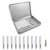 WIFRGCO 22 Rifle Cleaning Kit 10 Pack Gun Bore Brush Set with 5-40 8-32 Brass Adapter Mop Brush Tool for 22 Cal Handgun Pistol Firearm Gun Cleaning Supplies & Storage Box