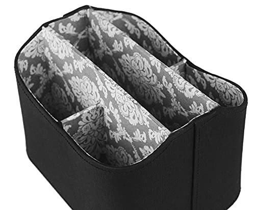 Hofferruffer Elegant Spinning Remote Control Holder, Remote Controller Holder, Remote Caddy, Media Storage Organizer, Spinning Remote Control Organizer, 7.3X 5.5 X 6 Inches, Nice Black Pu Leather #TOP7