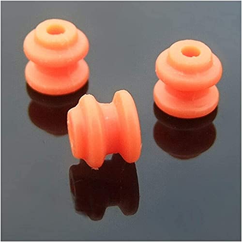 RAFFISH Poulie 6 mm Mini engrenage de poulie en Plastique Micro Roue en Plastique diamètre intérieur 2 mm Petite Petite Roue de poulie Orange adaptée à l'arbre de Moteur à Courant continu10 pcs Cover