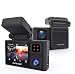 AUTO-VOX Dual Dash Cam Front and Inside 1920x1080P,Infrared Night Vision,Integrated Design of Built-in GPS with Magnetic Bracket in Car Dashboard Camera, 24Hours Parking Mode,Sony Sensor by Aurora