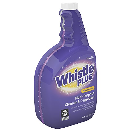 Image of Diversey CBD540571 Whistle Plus Professional Multi Purpose Cleaner & Degreaser, Heavy Duty Stain Remover with Citrus Scent, Ready-to-Use Capped Spray, 32-Ounce (Pack of 4)