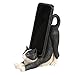 WHAT ON EARTH Cat Cell Phone Stand for Desk Cute Phone Holder for Desk Cat Desk Accessories for iPhone or Android, Black Cat