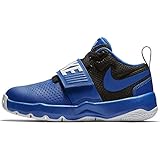 Nike Boy's Team Hustle D 8 (PS) Pre School Basketball Shoe Game Royal/Black/White Size 12 Kids US
