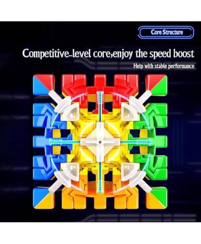 Image of MoYu Megaminx 3D Speed Cube, Stickerless Dodecahedron Puzzle Cube, 72mm, Smooth Turning ABS Brain Teaser Toy for Kids and Adults (7X7)