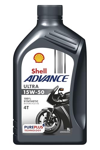 SHELL Aceite de motor 15W-50 Advance Aceite para motor API SP 4T Ultra 1L