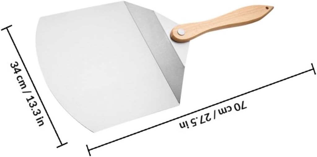 VANZACK Stainless Steel Foldable Pizza Shovel and Cake Spatula for Home Baking, Compact Kitchen Tool for Pizza Transfer and Cake Serving Random Color