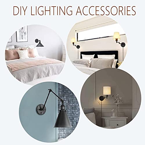 Carkio HMZUS2246-2 Ceiling Canopy Light Kit,6Inch Chrome Ceiling Plate Chassis Base Pendant Light Accessories+5Pcs White Strain Reliefs Connectors Cord Grips Compatible thumb #5