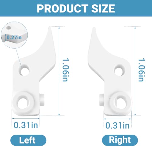 8Pairs Pinch Roller Replacement Parts Compatible with Cameo 5 & Silhouette, Left & Right Carriage Roller Replacement, Replacement Pinch Roller Arm Parts, Fix Slipping and Crooked Cutting Issue (White) by UBANTE - Used condition - Image 3